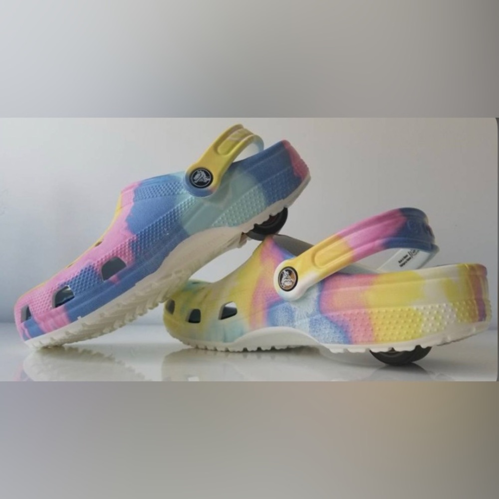Heely-Crocs; crocs with wheels in the heels.